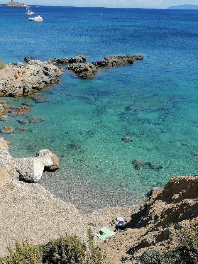 Coin De Paradis Vue Dominante Sur Mer, Montagne Et Tour Genoise Avec Jacuzzi Pino Ngoại thất bức ảnh