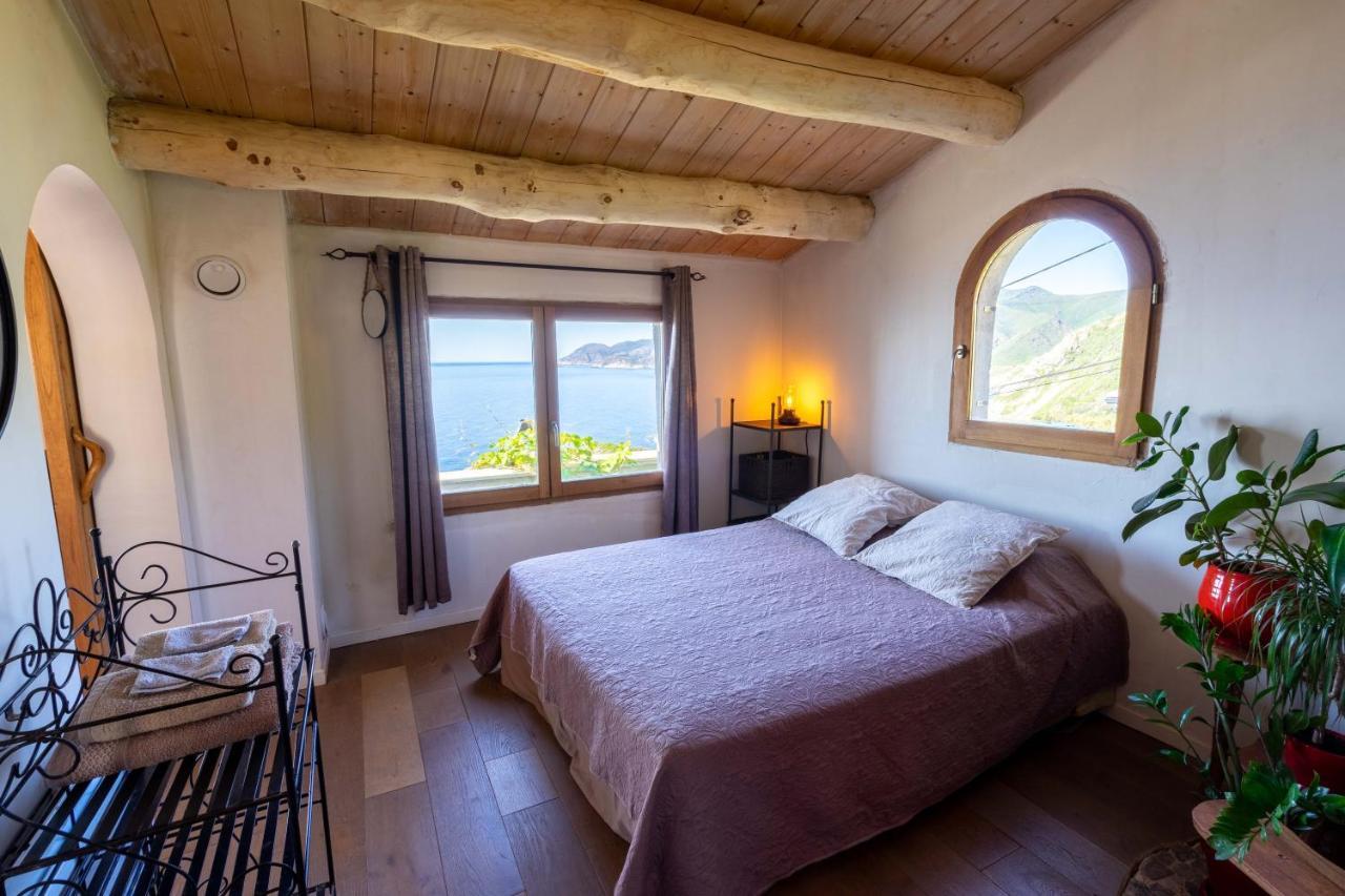 Coin De Paradis Vue Dominante Sur Mer, Montagne Et Tour Genoise Avec Jacuzzi Pino Ngoại thất bức ảnh