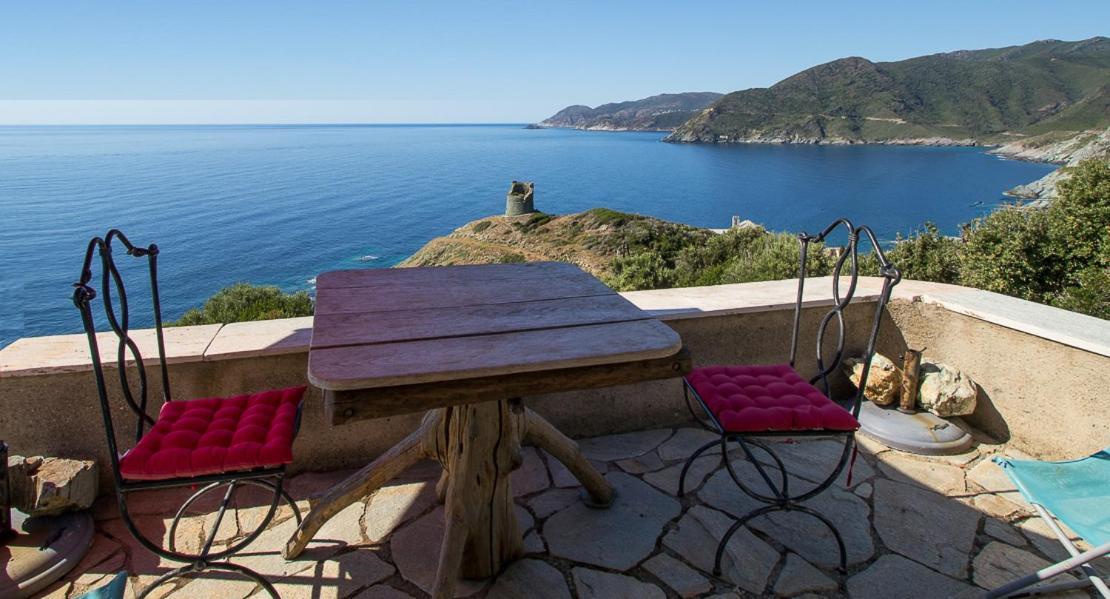 Coin De Paradis Vue Dominante Sur Mer, Montagne Et Tour Genoise Avec Jacuzzi Pino Ngoại thất bức ảnh